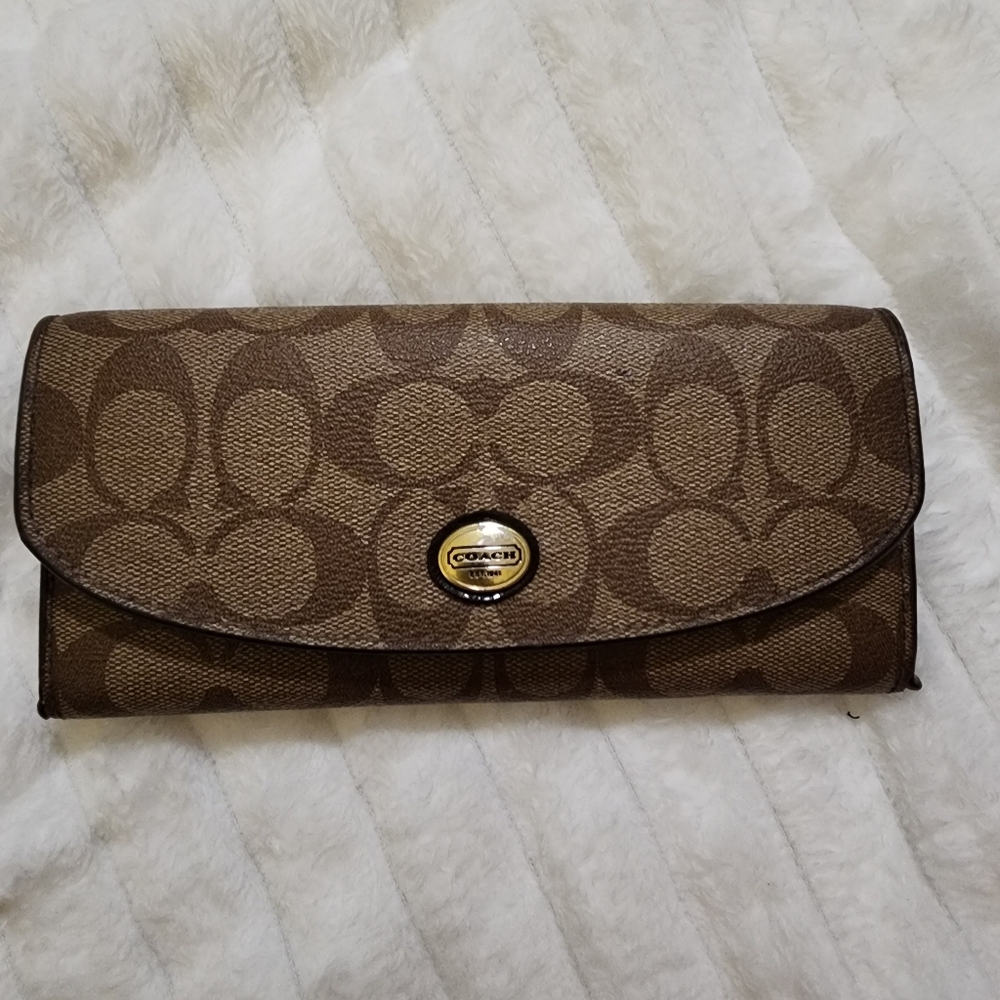 Coach leather wallet
